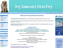 Tablet Screenshot of dogseminarsdirectory.com